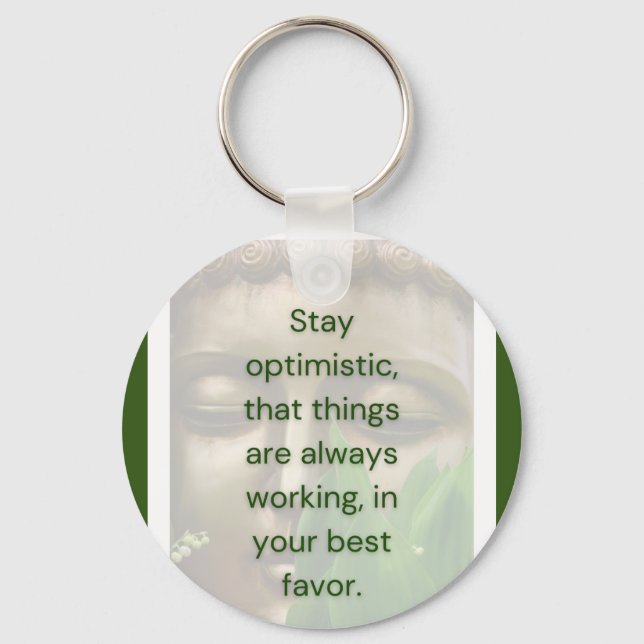 BuddhaTodayV2 #3 Carrie en nyckelring med citat  (Framsida)