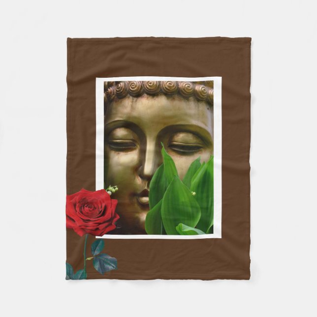 BuddhaTodayV2 #3 Mysig Buddha  Fleecefilt (Framsidan)