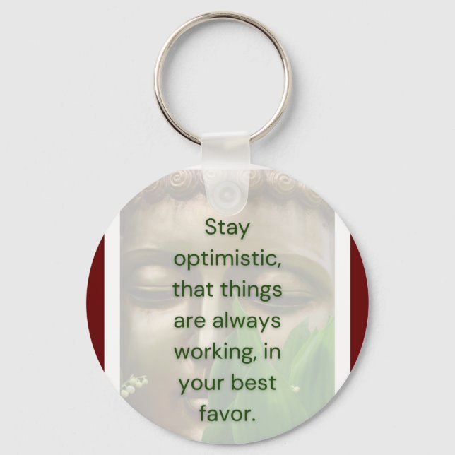 BuddhaTodayV2 #4 Carrie en Citat Nyckelring  (Framsida)