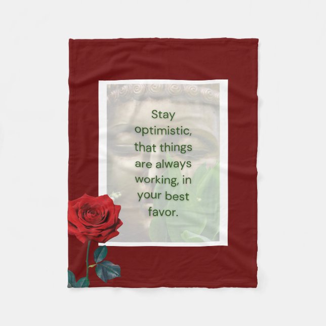 BuddhaTodayV2 #6 Mysig Buddha  Fleecefilt (Framsidan)