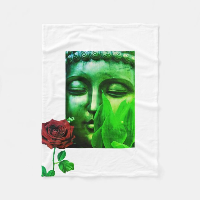 BuddhaTodayV2 #9 Mysig Buddha  Fleecefilt (Framsidan)