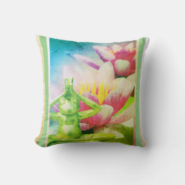 BuddhaTodayV3.pnk Blommande Groda #11  Kudde