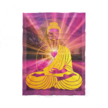 BuddhaTodayV4 #1 Mysigt Buddha Fleece Blanket