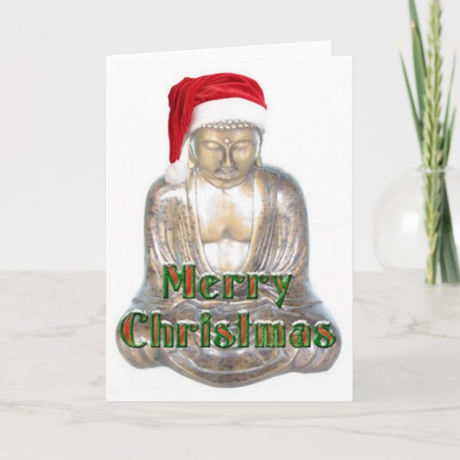 Buddhism - Buddha - God jul Hat Helgkort (Framsida)