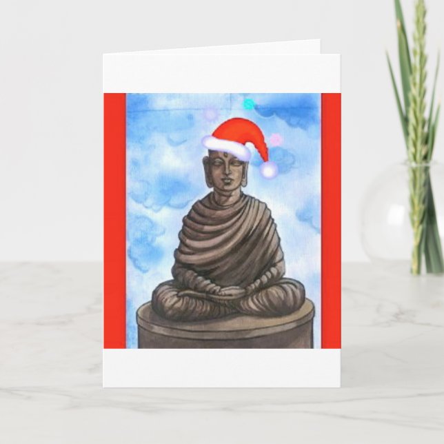 Buddhism - Buddha - God jul Hat Helgkort (Framsida)