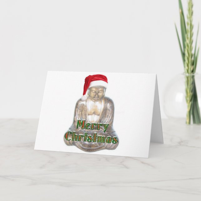 Buddhism - Buddha - God jul Hat Helgkort (Framsida)