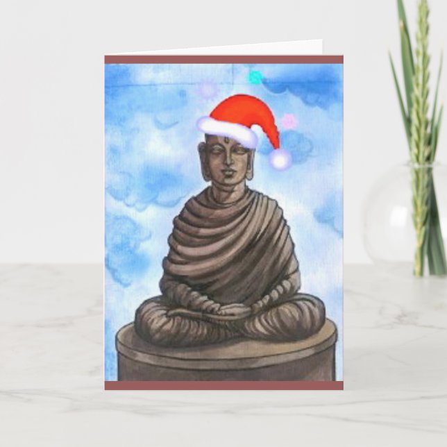 Buddhism - Buddha - God jul Hat Helgkort (Framsida)