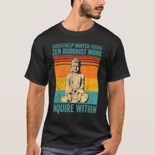 Buddhism Buddha Retro Help ville ha Zen Buddhist M T Shirt