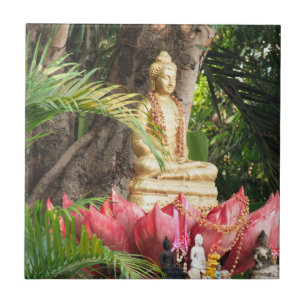 buddhism, buddha, staty, religion, gyllene, asien, kakelplatta