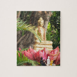 buddhism, buddha, staty, religion, gyllene, asien, pussel