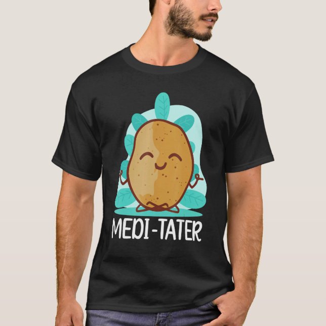 Buddhism Buddhist Buddha Potato Medi  Tater T Shirt (Framsida)