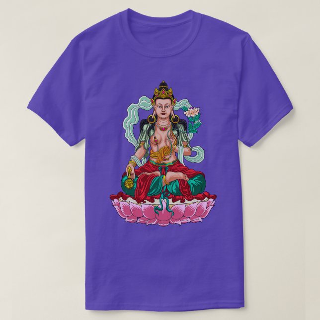 Buddhism Gud Bodhisattva Vishkambhin T Shirt (Design framsida)