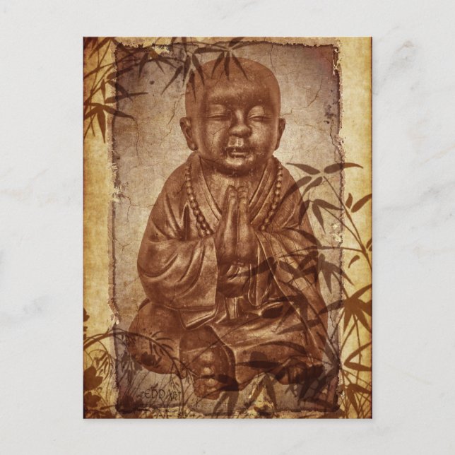 Buddhism Munk Vykort (Framsida)