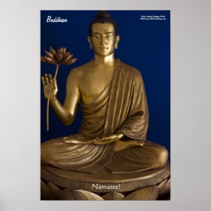 Buddhism "Namaste" finkonst Poster