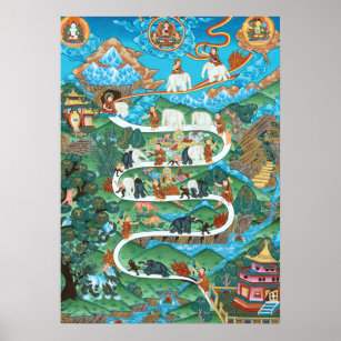 Buddhism Print - nio mentalassistenter Samatha Poster