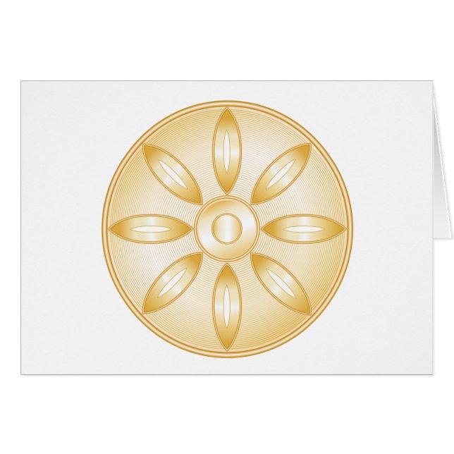 Buddhism Symbol Hälsningskort (Framsidan Horizontal)
