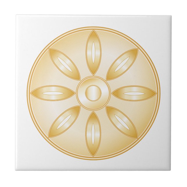 Buddhism Symbol Kakelplatta (Framsidan)