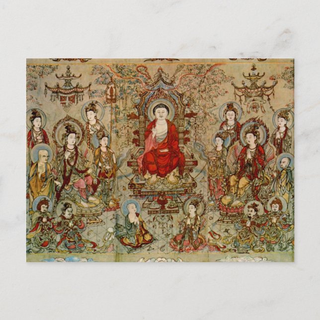 Buddhist Bilder Chang Sheng-wen Fine Art Vykort (Framsida)