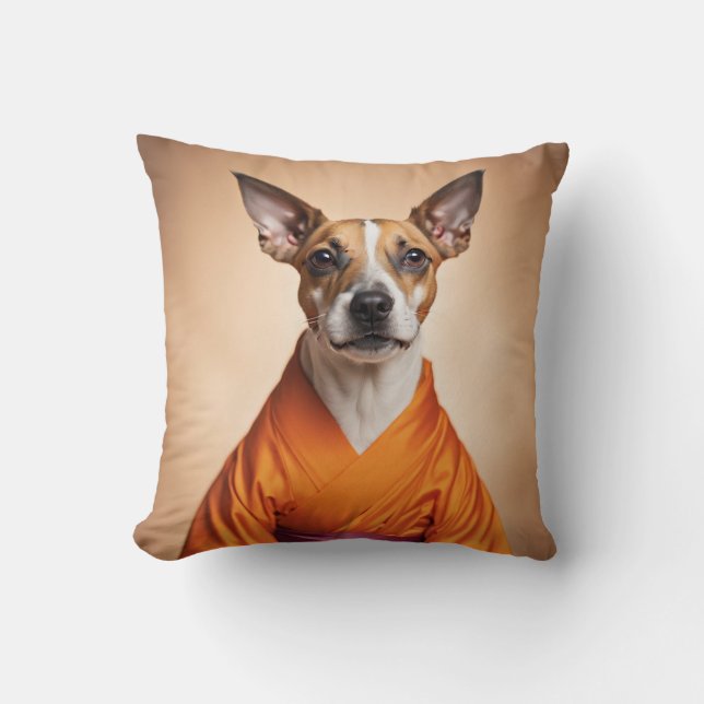 Buddhist Brazilian Terrier Kudde (Framsida)
