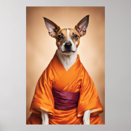 Buddhist Brazilian Terrier Poster