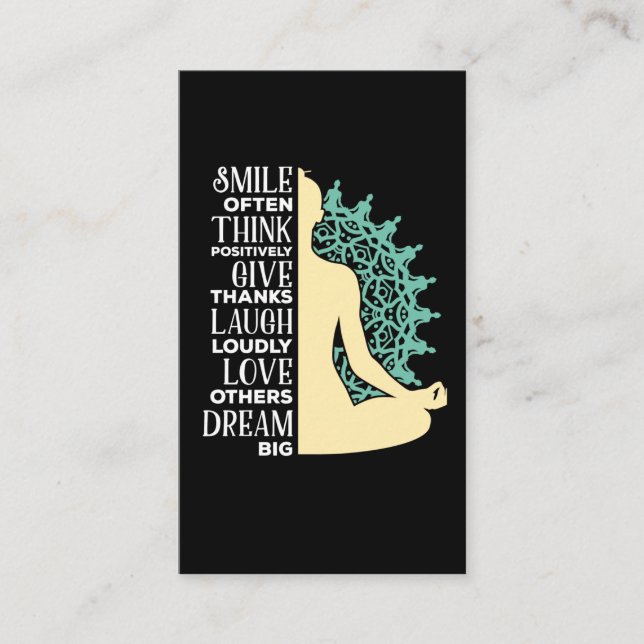 Buddhist-buddhist-citattecken Zen-buddhism Visitkort (Framsida)