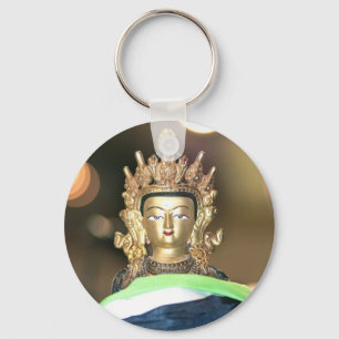 Buddhist Chenrezig-statyn Nyckelring