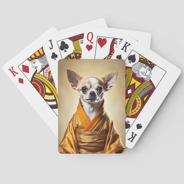 Buddhist Chihuahua Casinokort (Baksidan)