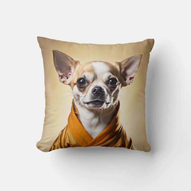 Buddhist Chihuahua Kudde (Framsida)