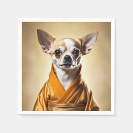 Buddhist Chihuahua Pappersservett