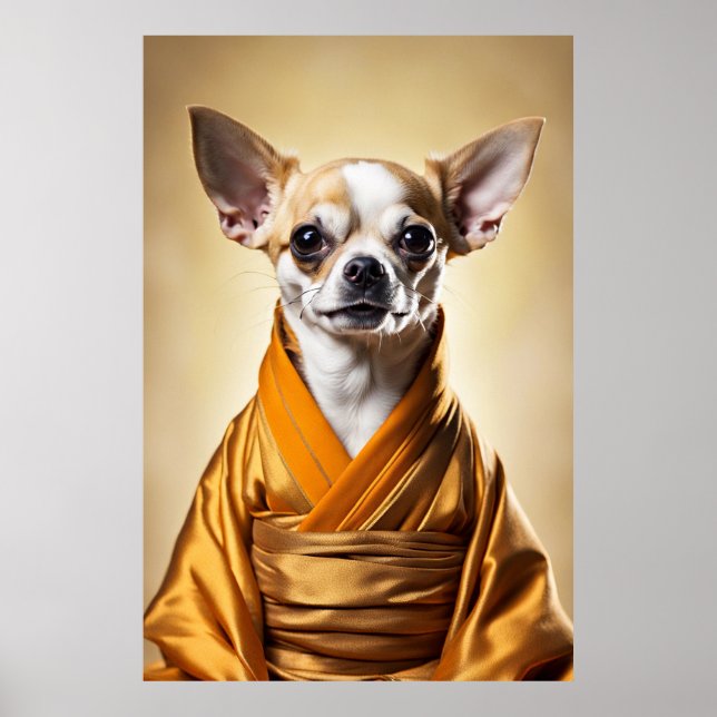 Buddhist Chihuahua Poster (Framsidan)