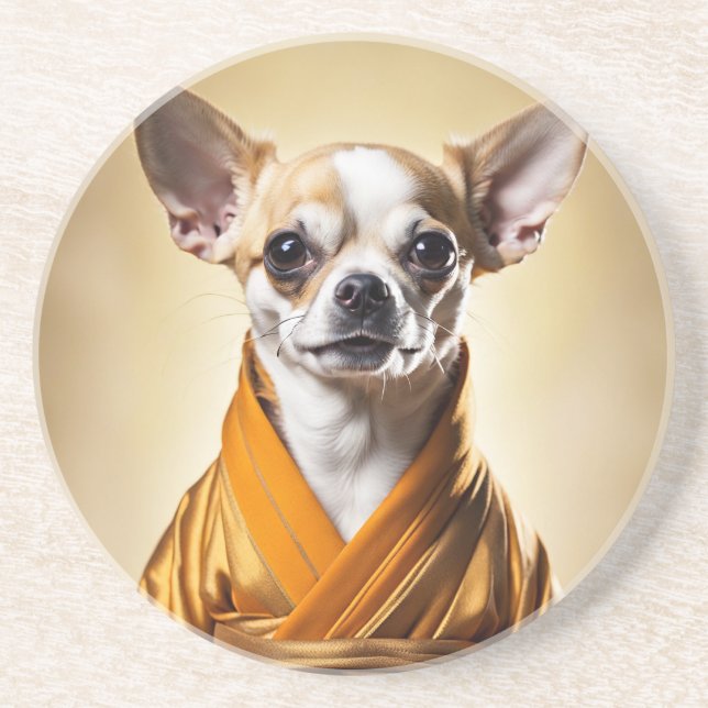 Buddhist Chihuahua Underlägg (Framsidan)