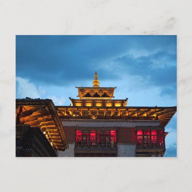 Buddhist Dzong Tak Vykort (Framsida)