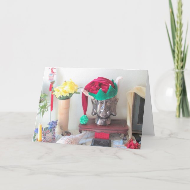 Buddhist Elf-julkort Helgkort (Framsida)