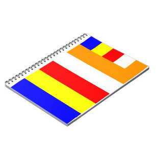 Buddhist Flagga Anteckningsbok