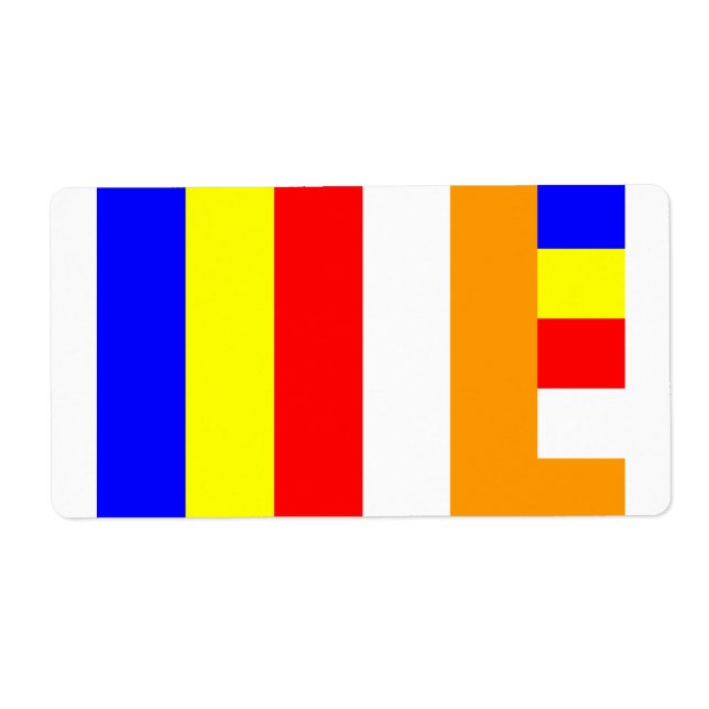 Buddhist Flagga Fraktsedel (Framsidan)