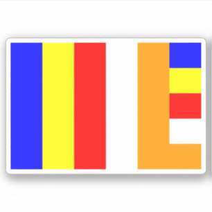 Buddhist Flagga Klistermärken