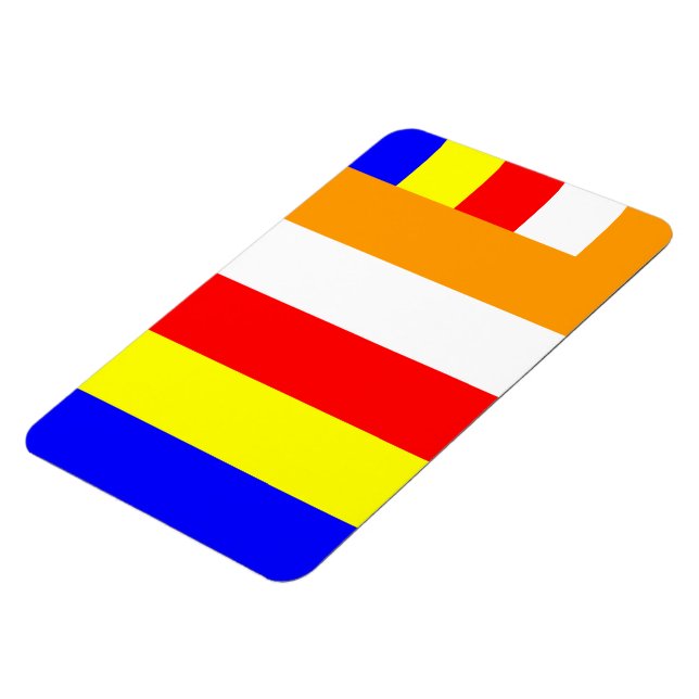 Buddhist Flagga Magnet (Vänstra Sidan)