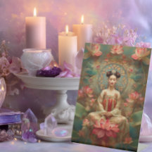 Buddhist Goddess Quan Yin Porträtt Painting Art