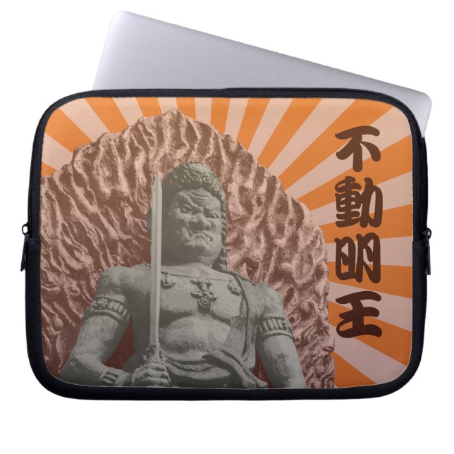 Buddhist Gudom Fudo Myo-o japansk pop Art Laptop Fodral (Framsidan)