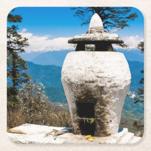 Buddhist-gudstjänst Underlägg Papper Kvadrat