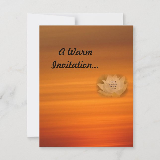 Buddhist-inbjudan om Personlig av SGI Inbjudningar (Framsida)