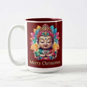 Buddhist-jul Två-Tonad Mugg