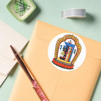 Buddhist Kalachakra Mantra Mandala  Runt Klistermärke