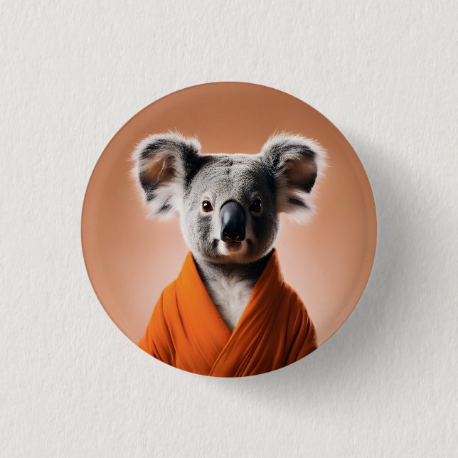 Buddhist Koala Knapp (Framsida)