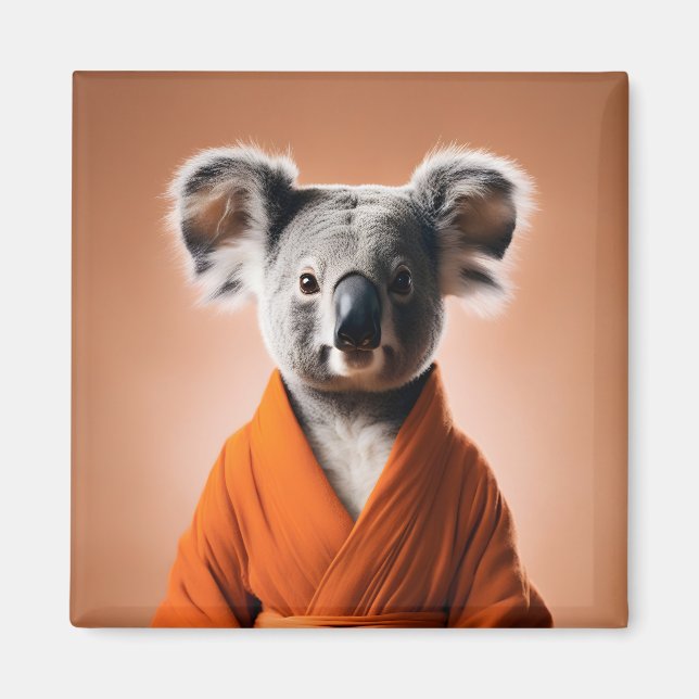 Buddhist Koala Magnet (Framsidan)