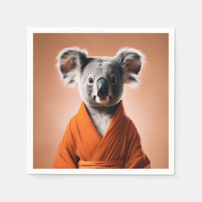 Buddhist Koala Pappersservett (Framsidan)