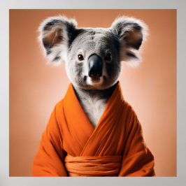 Buddhist Koala Poster