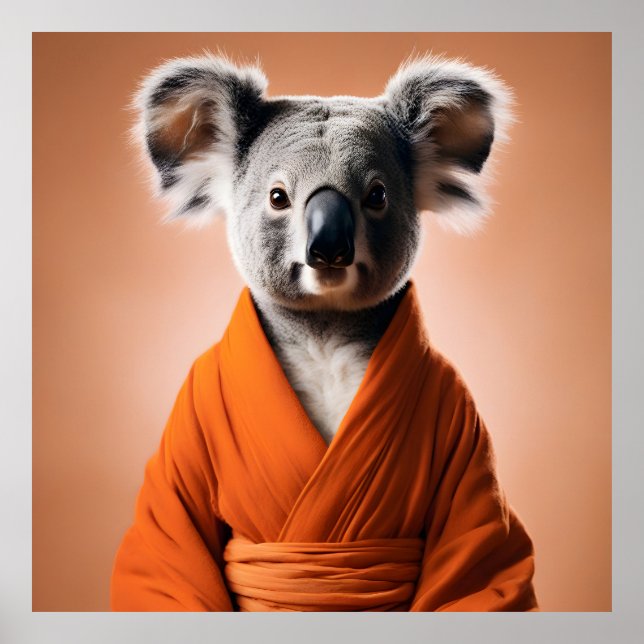 Buddhist Koala Poster (Framsidan)