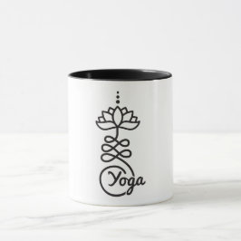 Buddhist Lotus Unalome Symbol/ Yoga Mugg