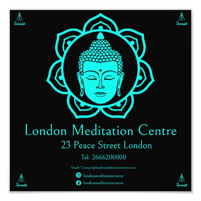 Buddhist Meditation Fototryck (Framsidan)